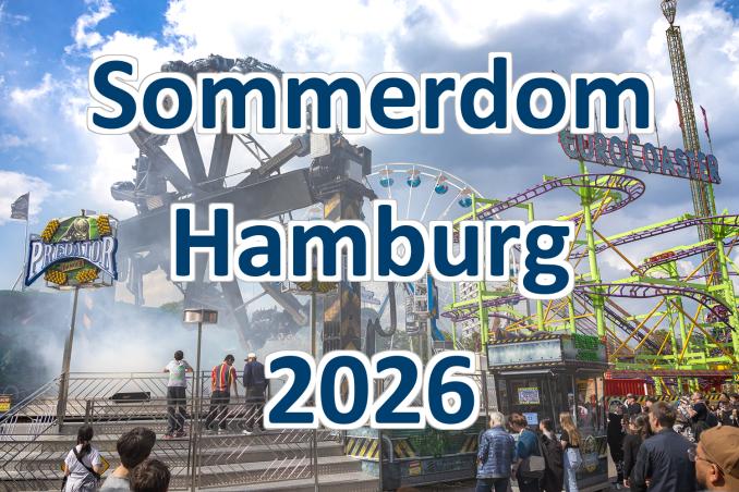 Der Sommerdom 2026 in Hamburg - wieder mehr als 30 Tage Kirmes auf St. Pauli. © kirmesecke.de / christian schön