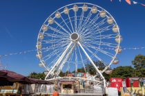 Nürnberger Volksfest 2023 - Herbstfest - Bilder - Das Hanse Rad mit seinen runden Gondeln. • © kirmesecke.de - Christian Schön